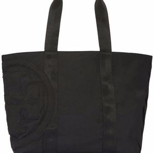 Tory Burch Penn Nylon black tote.